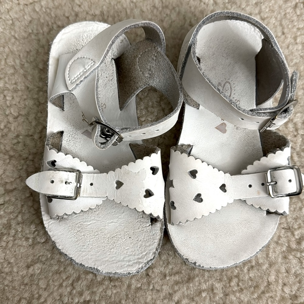 White Salt Water Sandals